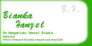 bianka hanzel business card